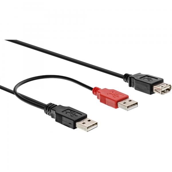 Cavo Di Collegamento Inline Usb 2.0 Y - 2x Spina A Alla Presa A - 0,2 M