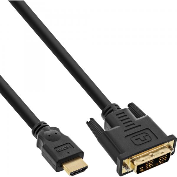 Cavo Inline HdmI-Dvi - Contatti Dorati - Hdmi St A Dvi 18+1 St - 15 M