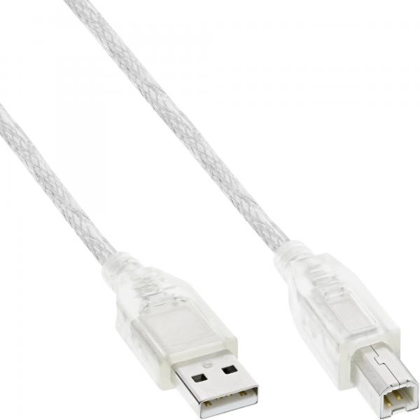 Cavo Usb 2.0 Inline - Da A A B - Trasparente - 0,5 M