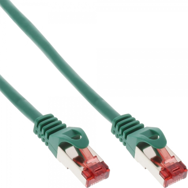 Cavo Patch Inline - S/ftp (pimf) - Cat.6 - 250 Mhz - Pvc - Rame - Verde - 1,5 M