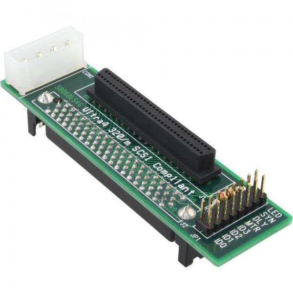 Inline ScsI-Sca U320 Adapter - 80pol Buchse Auf 68pol Mini Sub D Buchse