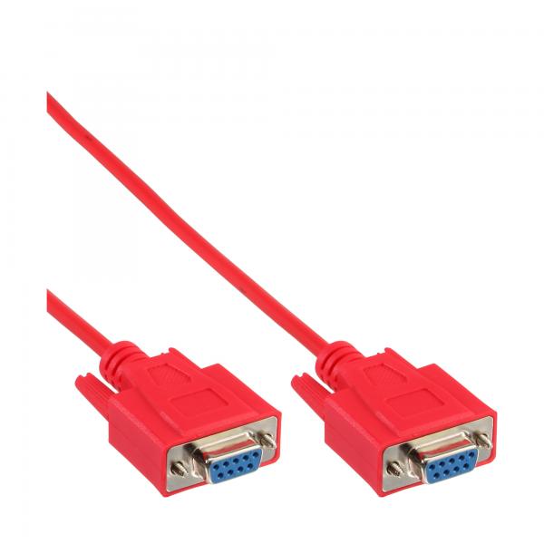 Cavo Null Modem Inline - Presa/presa A 9 Pin - Cast - Rosso - 2 M