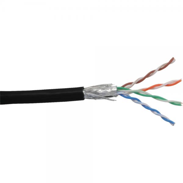 Cavo Patch Inline Cat.5e - Nero - Sf/utp - Awg26 - Pvc - 100 M