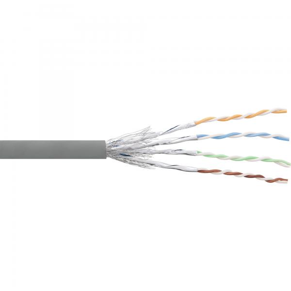 Cavo Patch Inline Cat.6 S/ftp (pimf) - Grigio - Awg27 - Pvc - Cu - 100 M