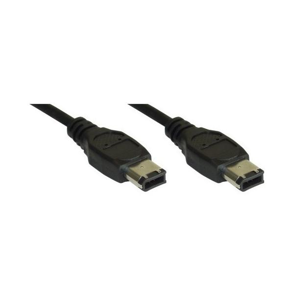 Cavo Inline Firewire - Ieee1394 6 Pin Maschio/maschio - Nero - 1m