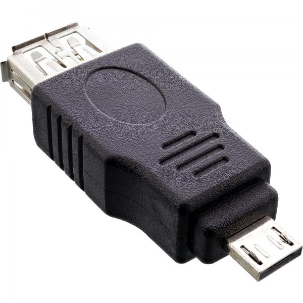 Adattatore MicrO-Usb Inline: Da MicrO-A Maschio A Usb A Femmina