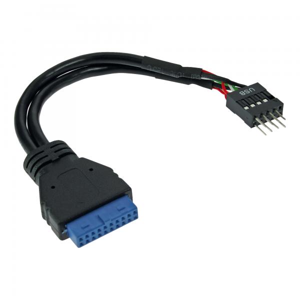 Inline Usb 3.0 Zu 2.0 Adapterk. Int. - Usb 3.0 / Usb 2.0 Pfostenanschluss - 0,15m