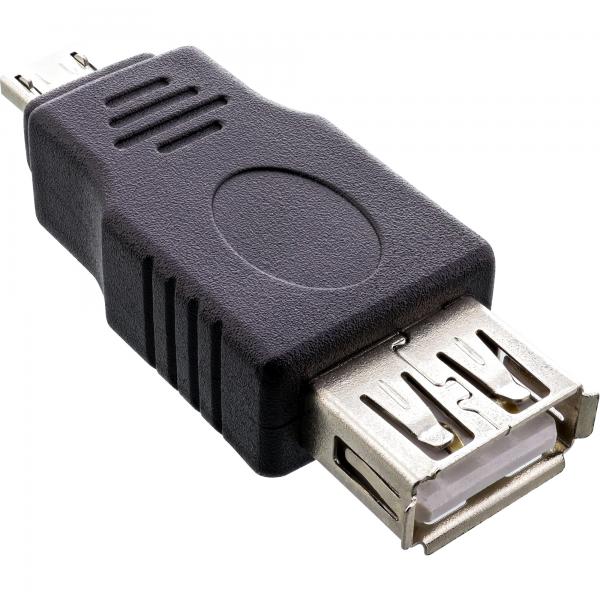 Adattatore MicrO-Usb Inline: Da MicrO-A Maschio A Usb A Femmina - Image 3