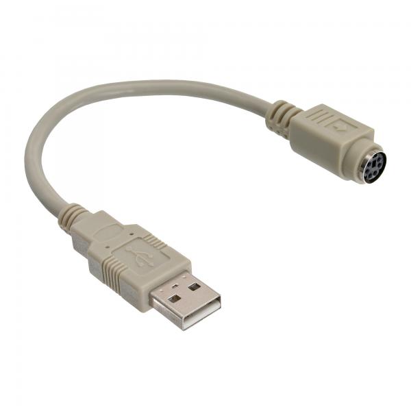 Inline Usb Adapter Kabel - Usb Stecker A Auf Ps/2 Buchse