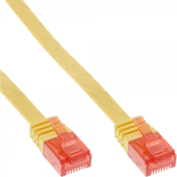 Cavo Patch Piatto Inline - U/utp - Cat.6 - Giallo - 3 M