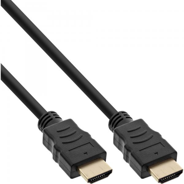 Cavo Inline Hdmi Ad Alta Velocità Con Ethernet - St / St - Nero / Oro - 1,5 M