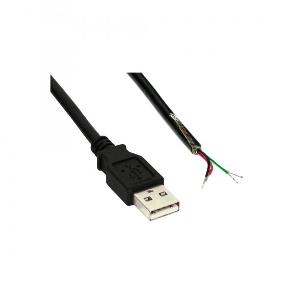 Cavo Usb 2.0 Inline - Da A A Estremità Aperta - Nero - 2 M - Sfuso