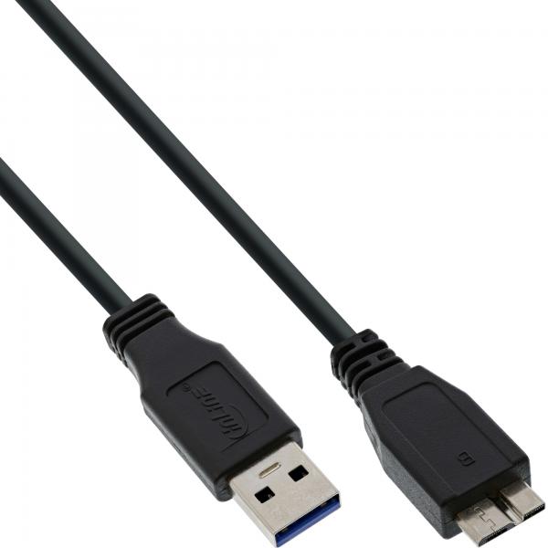 Cavo Inline Usb 3.2 Gen.1 - Da A A Micro B - Nero - 5 M