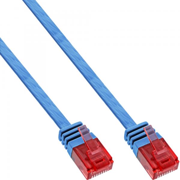Cavo Patch Piatto Inline - U/utp - Cat.6 - Blu - 15 M