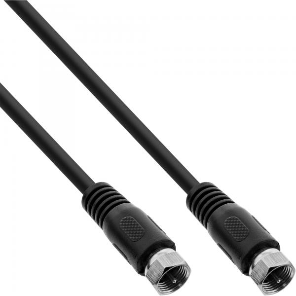 Cavo Di Collegamento Sat Inline - 2x Schermato - 2x Connettore F - >75db - Nero - 5m