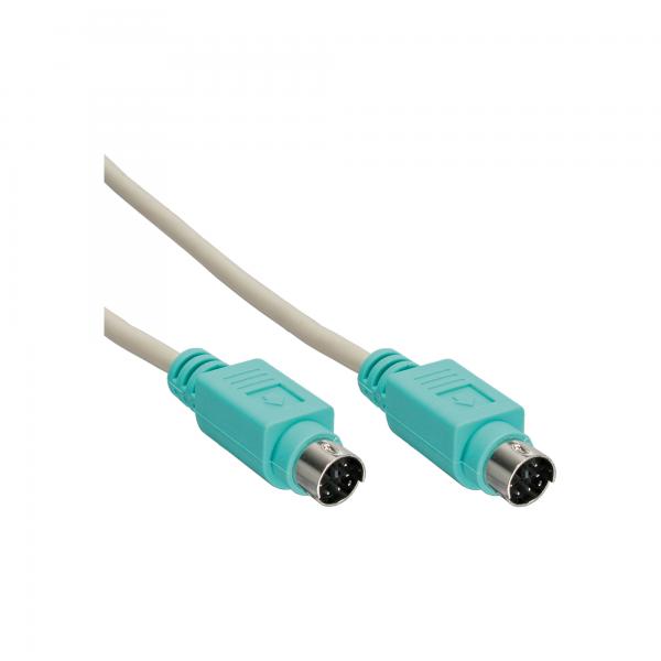 Inline Ps/2 Kabel - Stecker / Stecker - Pc 99 - Farbe Grün - 2m