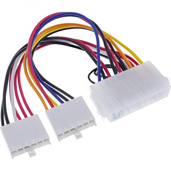 Inline Stromadapter Intern - 20pol AtX-Nt Zu P8/p9 AT-Mainboard - 0,20m