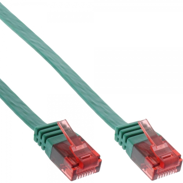 Cavo Patch Piatto Inline - U/utp - Cat.6 - Verde - 3m