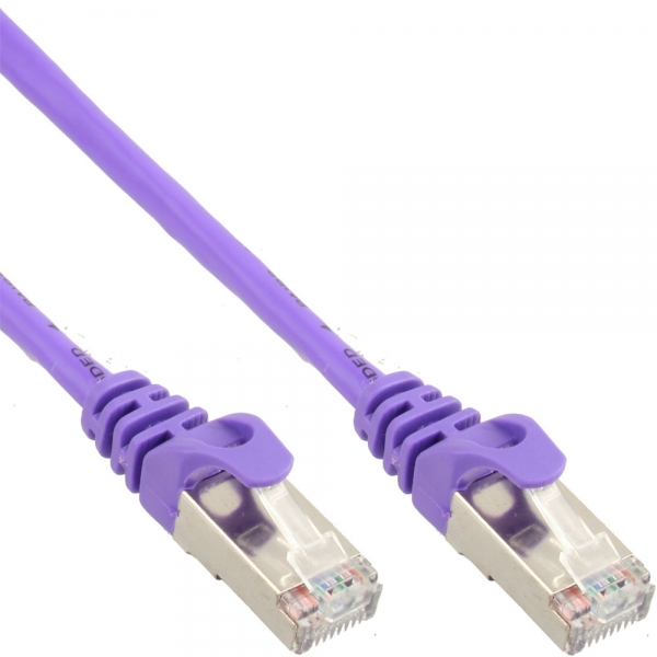 Cavo Patch Inline - Sf/utp - Cat.5e - Viola - 0,25 M