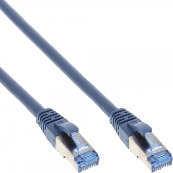Cavo Patch Inline - S/ftp (pimf) - Cat.6a - Senza Alogeni - Blu - 5 M
