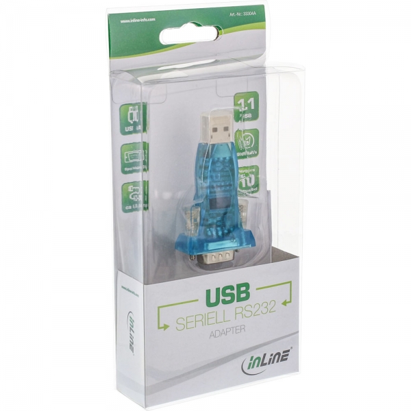 Adattatore Inline Da Usb A Seriale - St A A Sub D St A 9 Pin - Con Estensione Usb 0,8 ??m - Image 3