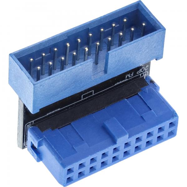 Adattatore Usb 3.0 Inline Interno - Spina/presa Di Collegamento A Palo - Angolato In Basso