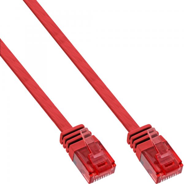 Cavo Patch Piatto Inline - U/utp - Cat.6 - Rosso - 2m
