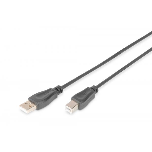 Cavo Di Collegamento Usb 2.0 Digitus, Da Usb A A Usb B