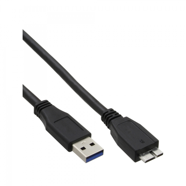 Cavo Inline Usb 3.2 Gen.1 - Da A A Micro B - Nero - 3 M