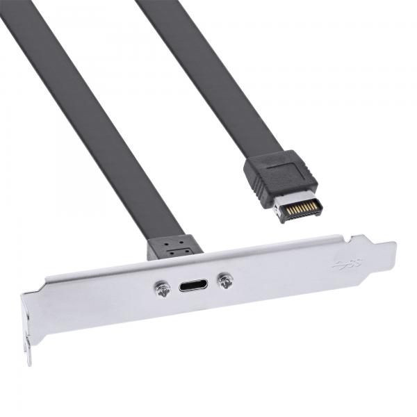 Inline Pci Slotblende - UsB-C Zu Usb 3.2 Frontpanel KeY-A Intern - 0,5m