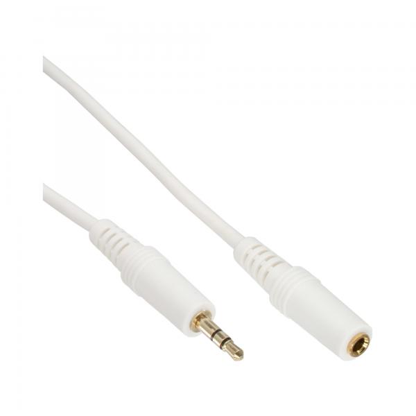 Prolunga Jack Inline - Spina/presa Da 3,5 Mm - Stereo Bianco/oro - 10 M