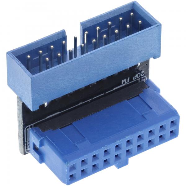 Adattatore Usb 3.0 Inline Interno - Spina/presa Di Collegamento A Palo - Angolato In Alto