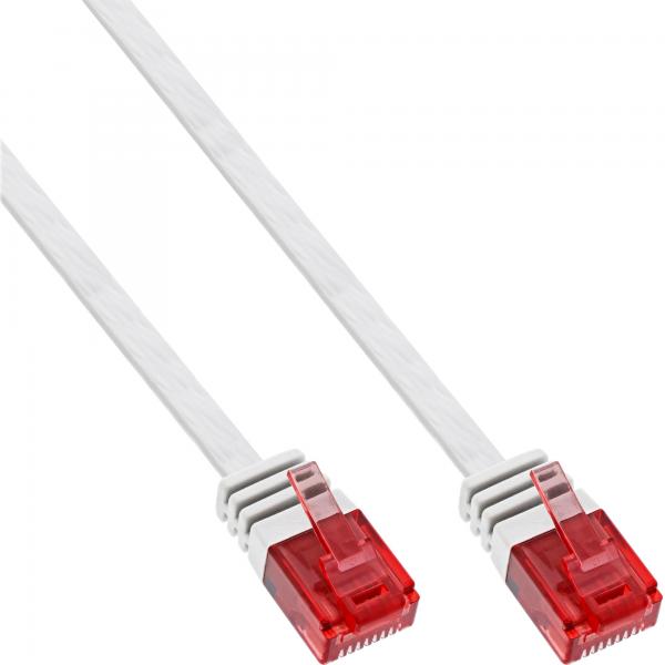 Cavo Patch Piatto Inline - U/utp - Cat.6 - Bianco - 15 M