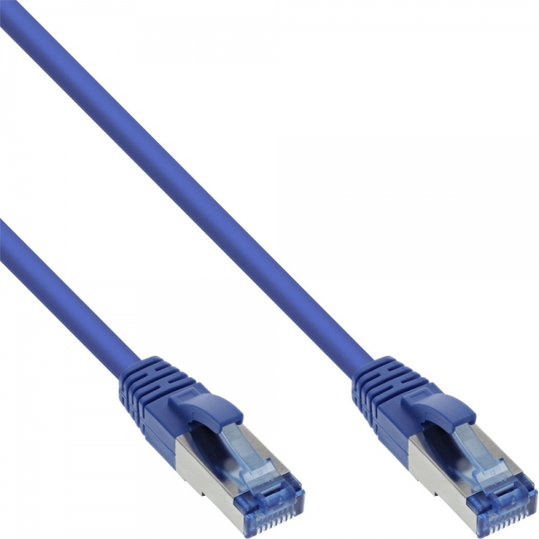 Cavo Patch Inline - S/ftp (pimf) - Cat.6a - Senza Alogeni - Blu - 2 M