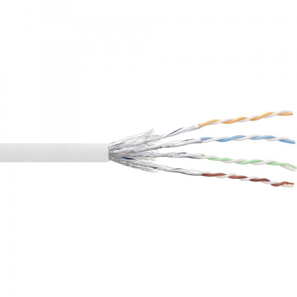 Cavo Patch Inline Cat.6 S/ftp (pimf) - Bianco - Awg27 - Pvc - Cu - 100 M