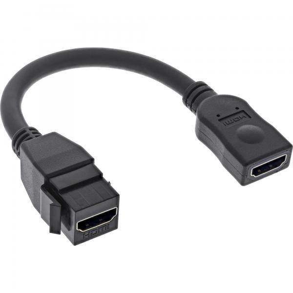 Cavo Adattatore Inline Hdmi Keystone 4k/60hz - Hdmi A Femmina/femmina - Nero - 0,2 M