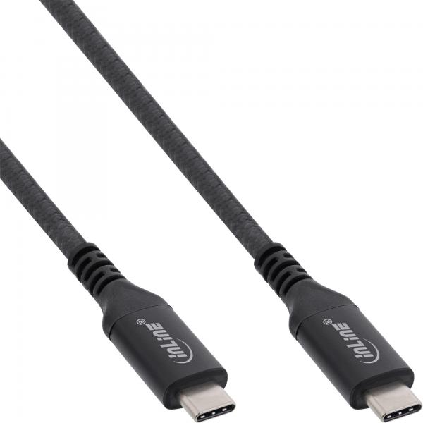 Inline Usb4 Kabel - UsB-C - Stecker/stecker - 8k60hz - Schwarz - 1m