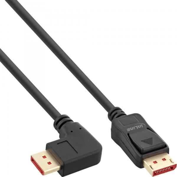 Cavo Inline Displayport 1.4 - 8k4k - Ad Angolo Retto - Nero/oro - 5 M