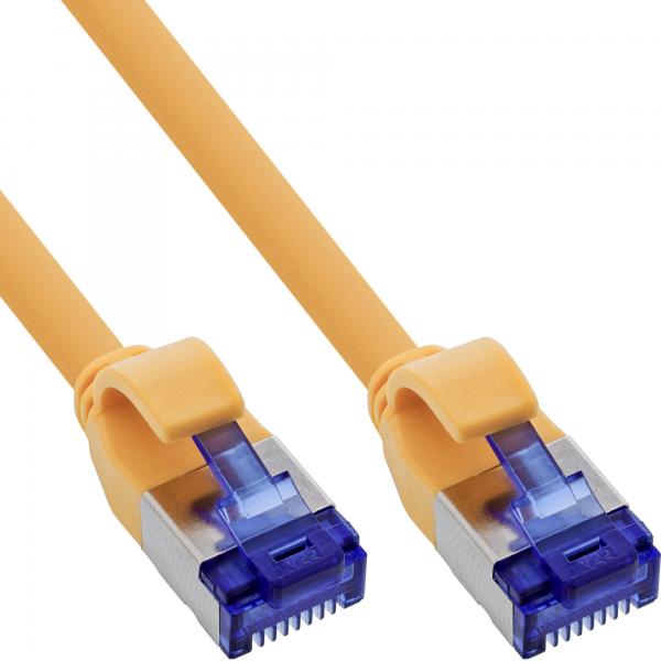 Cavo Patch Inline Slim - Cat.6a - S/ftp - Tpe (lszh) Flessibile - Poe - Giallo - 2m