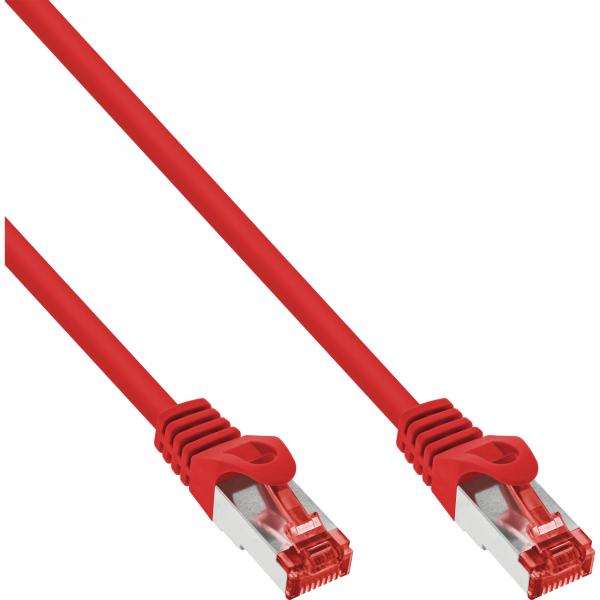 Cavo Patch Inline - S/ftp (pimf) - Cat.6 - 250 Mhz - Pvc - Rame - Rosso - 0,5 M
