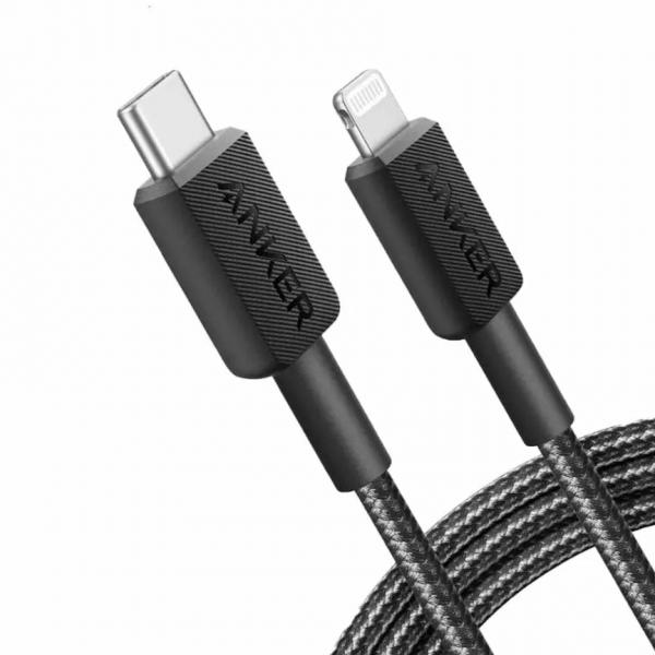 Anker Innovations Anker A81b5g11, 0,9 M, Lightning, Usb C, Männlich, Männlich, Schwarz