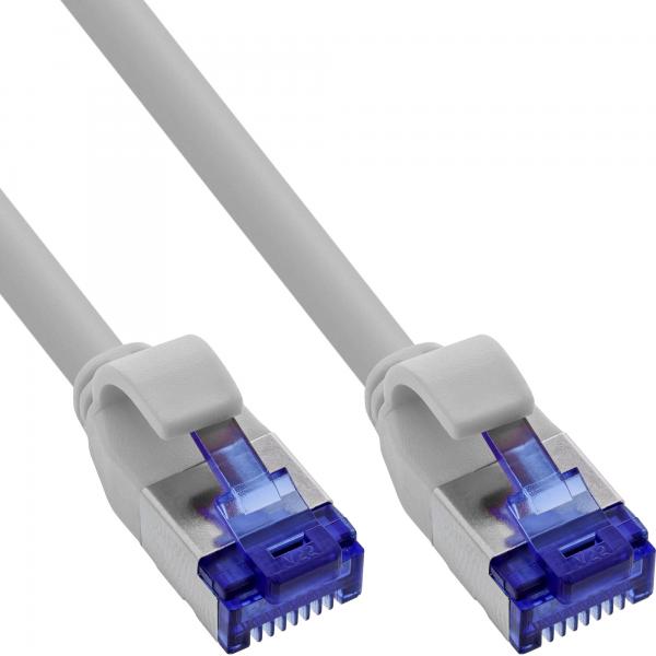 Cavo Patch Inline Slim - Cat.6a - S/ftp - Tpe (lszh) Flessibile - Poe - Grigio - 5 M