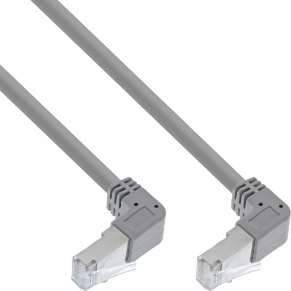 Cavo Patch Inline Angolato Su Entrambi I Lati - S/ftp - Cat.6 - 250 Mhz - Grigio - 1,10 M