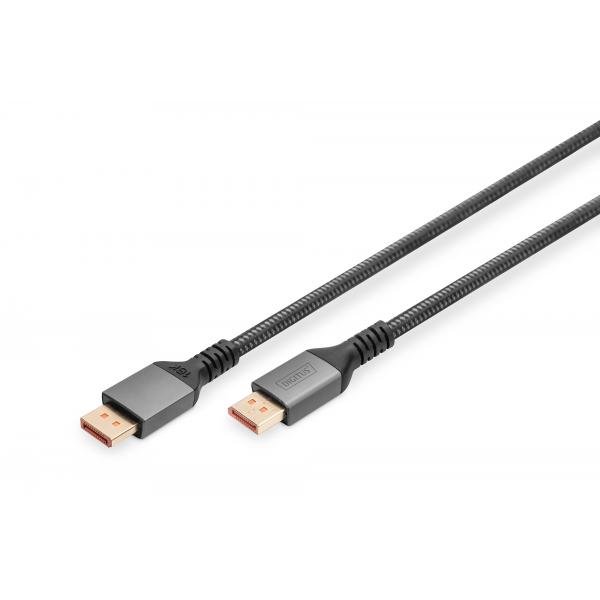 Cavo Di Collegamento Displayport Digitus 16k, Versione 2.1, 1 M, 80g, Nero