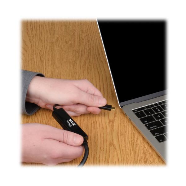 Tripp UsB-C To Displayport Cable, 4k @ 60hz, Thunderbolt 3, Usb Type C, UsB-C, Usb TypE-C, 6' 6ft. - Adapterkabel - 24 Pin UsB-C (m) - Image 4