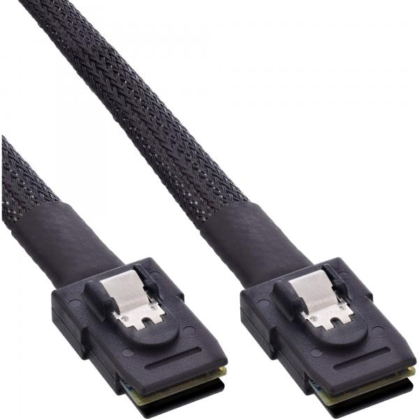 Cavo Sas Inline Int. - MinI-Sas SfF-8087/minI-Sas SfF-8087 - Con Banda Laterale - 0,5 M