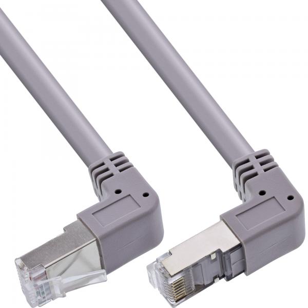 Cavo Patch Inline Angolato Su/giù - S/ftp (pimf) - Cat.6 - Pvc - Grigio - 1,22 M