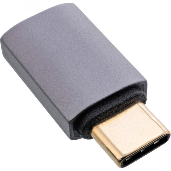 Adattatore Usb4 Inline - Spina/presa UsB-C - Alluminio - Grigio