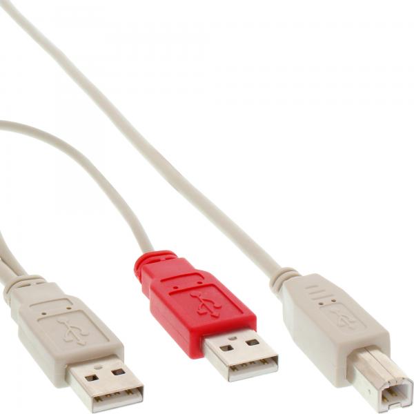 Cavo Di Collegamento Inline Usb 2.0 Y - 2x Spina A Su Spina B - 1,0 M