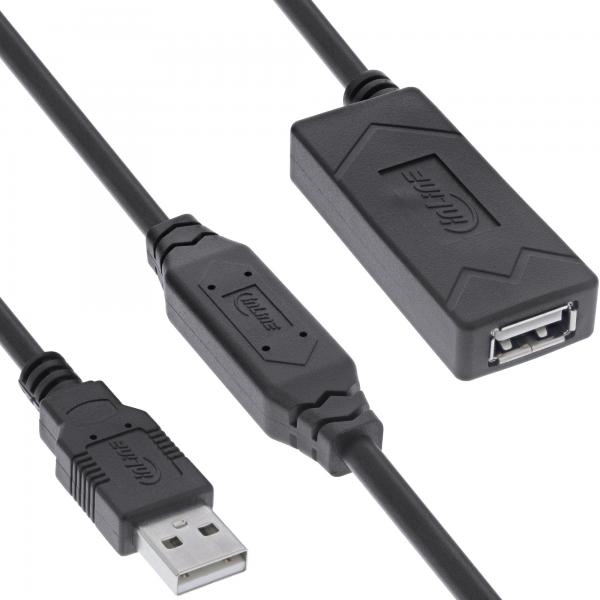 Prolunga Attiva Inline Usb 2.0 - Spina/presa UsB-A - 25 M